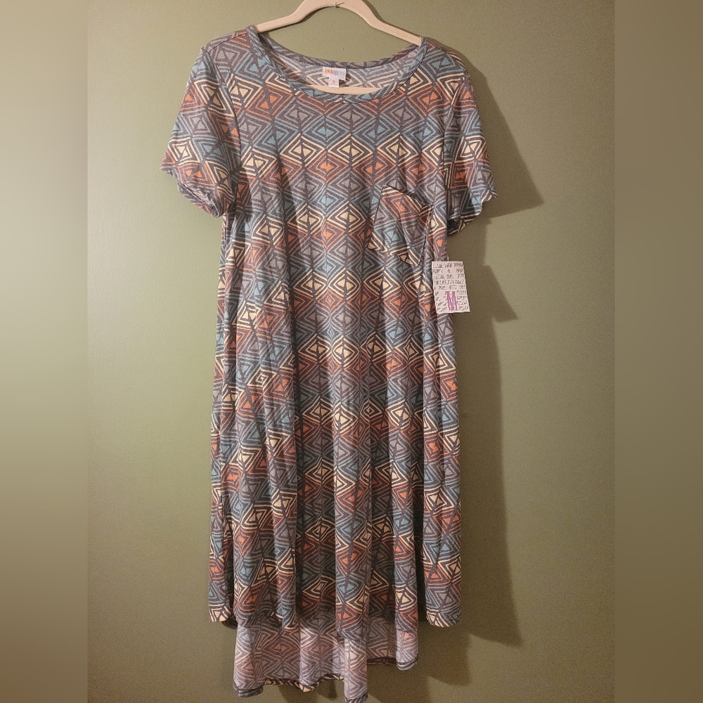 NWT Lularoe Carly Medium Summer dress 4th Of July